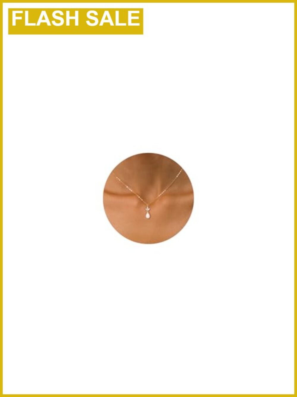 14K Gold-plated Pearl Necklace for Women Dainty 16"